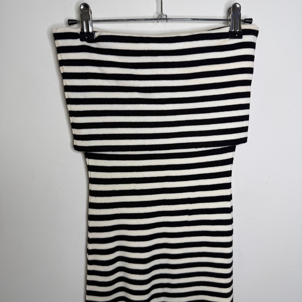 Evereve Jane Striped Strapless Dress XS - Picture 4 of 7